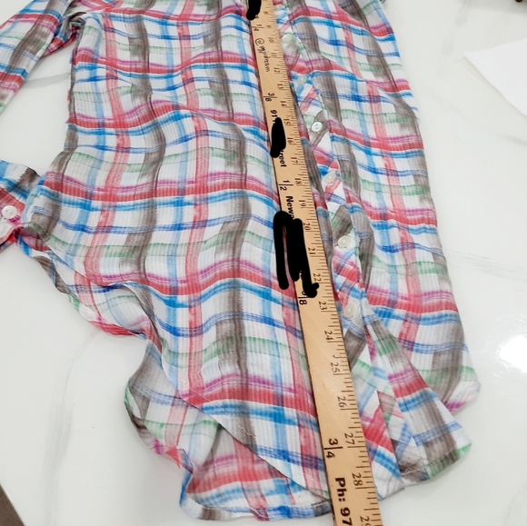 SALE❌️ Free People We the Free Tie Front Button Down Shirt - Picture 13 of 17